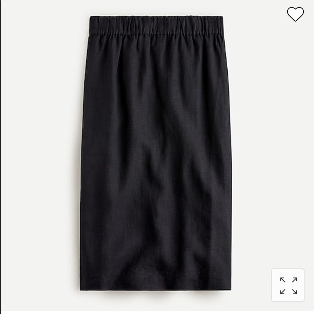 NWT J Crew Pull-on linen skirt